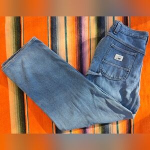 Vintage Lee Men's Riveted Blue Carpenter Pants